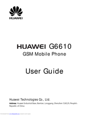 Huawei G6610 User Manual