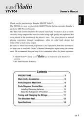 Yamaha SILENT Violin YSV104 Owner's Manual