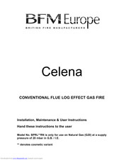 BFM Europe Celena Installation, Maintenance & User Instructions