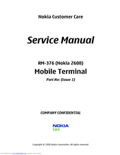 Nokia 2608 Service Manual