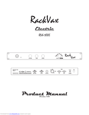 RackVax RVX-100E Product Manual