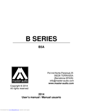 Master audio B Series B5A User Manual