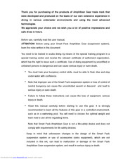 Amphibian Gear Smart Pack User Manual