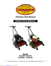 California Trimmer RL205HC Operator's Manual