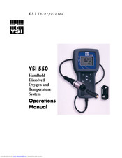 YSI 550 DO Operation Manual