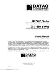 Dataq Instruments DI-718B Series User Manual