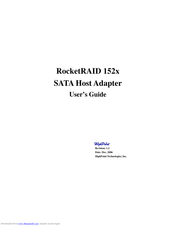 HighPoint RocketRAID 152x Host Adapter User Manual