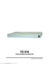 ASTEL TD 816 Operating Instructions Manual