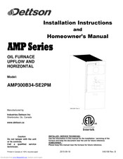 Dettson AMP300B34-SE2PM Installation Instructions Manual
