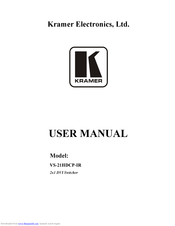 Kramer VS-21HDCP-IR User Manual