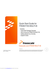 Freescale Semiconductor FRDM-FXS-MULTI-B Quick Start Manual