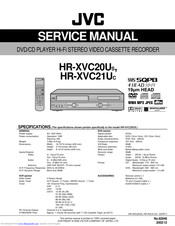 JVC HR-XVC20U Service Manual