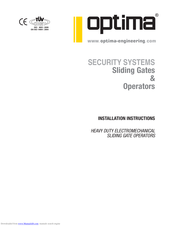 Optima ESGO 4000 Installation Instruction