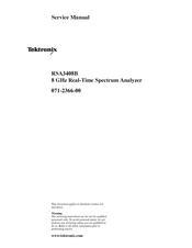 Tektronix RSA3408B Service Manual