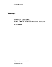 Tektronix RSA3303A User Manual
