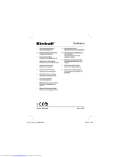 EINHELL TC-CG 3,6 Li Original Operating Instructions