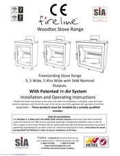 Fireline Woodtec 5 Xtra Wide Installation And Operating Instructions Manual