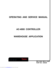 Thermo AC-4000 Operating And Service Manual
