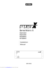 System X Series Matrix X Installation Manual