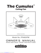 Fanimation FP4820PW The Cumulos Owner's Manual