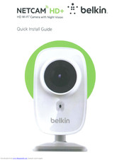 Belkin F7D7606 NetCam HD+ Quick Install Manual