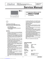 Clarion VRX575USB Service Manual