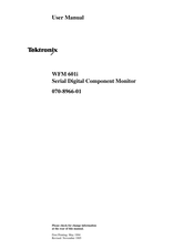 Tektronix WFM 601i User Manual