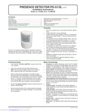 Extronic Electronic PD-33 DL Installation Instructions Manual
