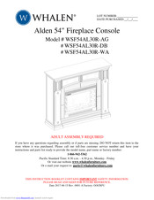 Whalen WSF54AL30R-AG Manual