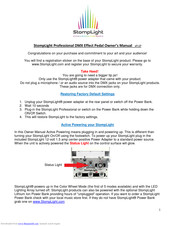 StompLight DMX Owner's Manual