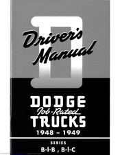 Dodge B-I-C 1948 Driver Manual