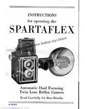 Spartus Camera SPARTAFLEX Operating Instructions Manual