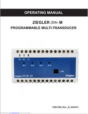 ZIEGLER CON-M 22 Operating Manual