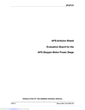 phytron APS-Arduino Shield Manual