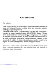 HK Limited K340 User Manual
