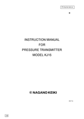 Nagano Keiki KJ16 Instruction Manual