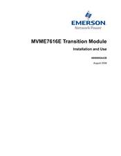 Emerson MVME761P2-6E011 Installation And Use Manual