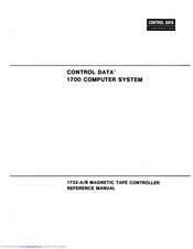 Control Data 1700 Reference Manual