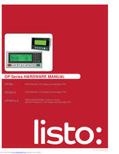 Listo OP Series Hardware Manual