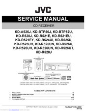 JVC KD-R525UN Service Manual