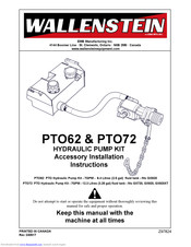 Wallenstein PTO62 Installation Instructions Manual
