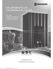 Bongioanni Multidea Evo M 100 Installation And Maintenance Instructions Manual