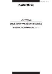 Koganei 010 SERIES Instruction Manual