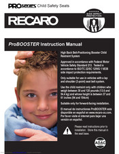 RECARO ProBOOSTER Instruction Manual