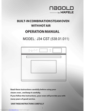 Hafele nagold J34 CST Operation Manual