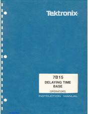 Tektronix 7B15 Instruction Manual