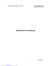 Zeemote JS1 User Manual