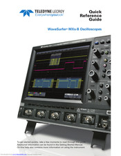LeCroy WaveSurfer MXs-B Quick Reference Manual