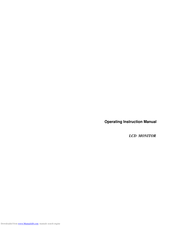 Avue AVK10S22W Operating Instructions Manual