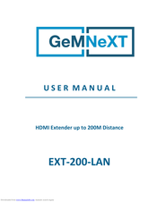 GemNext EXT-200-LAN User Manual